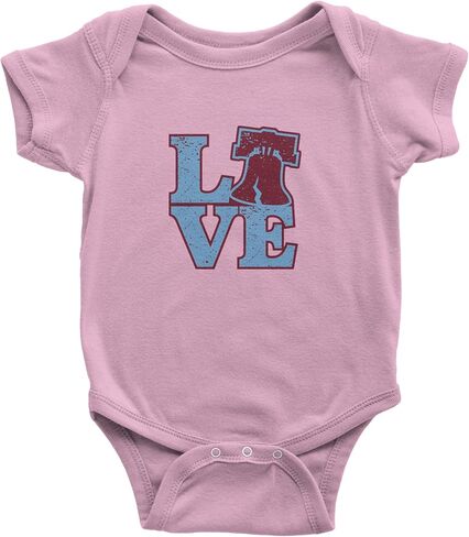 Love Philly Liberty Bell Infant One-Piece Bodysuit, Soft Cotton in Kuwait