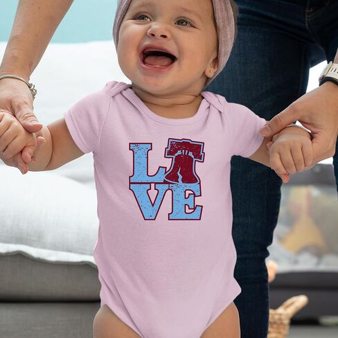 Love Philly Liberty Bell Infant One-Piece Bodysuit, Soft Cotton in Kuwait