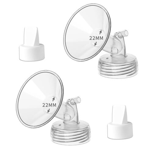 22mm Wide Mouth Flange and Duckbill Valve Compatible with Spectra S1/S2 and 9 Plus Not Original Spectra Pump Parts Replacement in Kuwait
