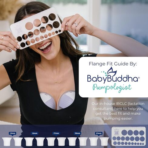 Wearable Breastfeeding Pump with 30 Settings, Double Hands Free, 6oz | BabyBuddha Breast Pump with 30 Comfort Settings, Strong Suction, 4 Modes, Rechargeable, Easy to Clean and Compact for Travel in Kuwait