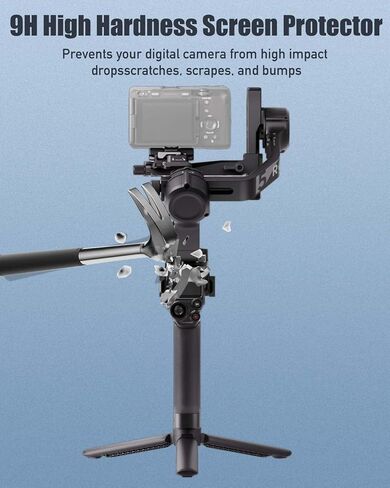2-Pack Screen Protector for DJI RS 5 Gimbal Stabilizer,9H Hardness Tempered Glass for DJI RS 5, Anti-Scratch, Bubble Free, HD Clarity in Kuwait