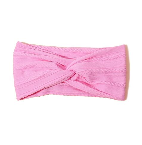Baby Girls Hair Headband Knotted Wide Stretch Non-Slip Elastic Headband for Toddlers Kids Nylon Hair Accessories (Hot Pink, One Size) in Kuwait