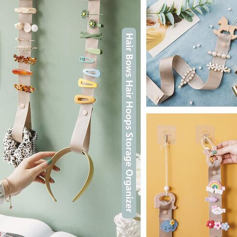 Hair Bow Holder Organizer for Girls, Hair Tie Clip Holder Organizer and Storage Headband Hanger Hanging Jewelry Organizers Wall Décor for Baby Girls Women (Bear) in Kuwait
