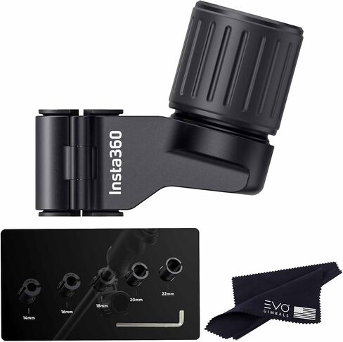 Insta360 Ski Pole Mount for Action Cameras, compatiable X3/ ACE/ACE PRO/ONE RS/X2, GoPro Hero12/11/10/9, DJI OSMO Action 4/3/2 (ski Pole Mount only), Black, CINSBAVQ-ALT4 in Kuwait