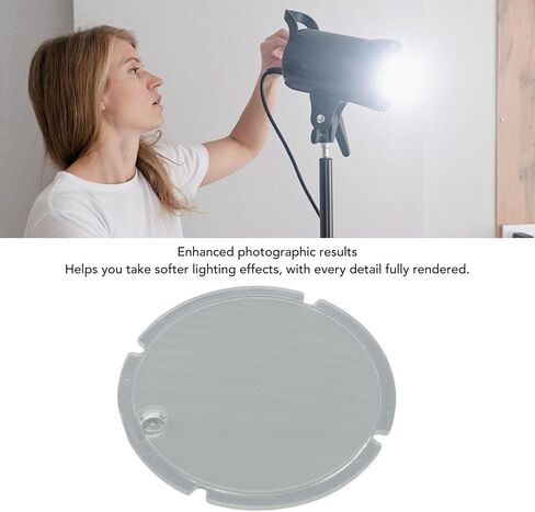 Flashing Glass Diffuser Plate, Quick Installation Front Head Fresnel Panel, Diffuser Plate Replacement with Tool Free Attachment for V1 V1C N S F O P Series Professional in Kuwait