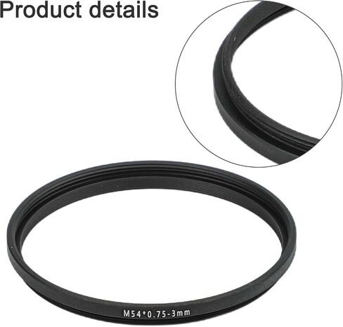 M54x0.75 Extension Tube for Astronomical Telescope Photography, Aluminum Back Focus Spacer Adapter with Male to Female Threads for Focuser and Camera(M54*0.75-3mm) in Kuwait