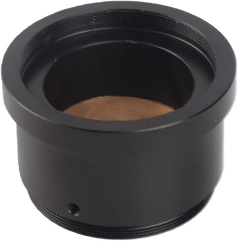 M42x0.75 to 1.25 Inch Telescope Adapter, Aluminum Alloy Compression Ring for Telescope Track, Black Threaded Ring with Three Screws, Prevents Marring of Eyepieces and in Kuwait