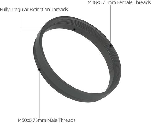 M50*0.75mm to M48*0.75mm Telescope Mirror Adapter Thread Conversion in Kuwait