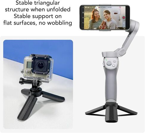 Fabater Mini Tripod for Osmo 3 2, Small Camera Tripod with Comfortable Grip and 1/4 Inch Screw, Portable Lightweight Table Stand for Camera Photography Accessories in Kuwait