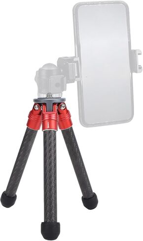 Yunseity Tabletop Tripod, Lightweight Carbon Fiber Aluminum Alloy Desktop Tripod with 1/4 3/8 Screw for Camera Phone Projector Microphone in Kuwait