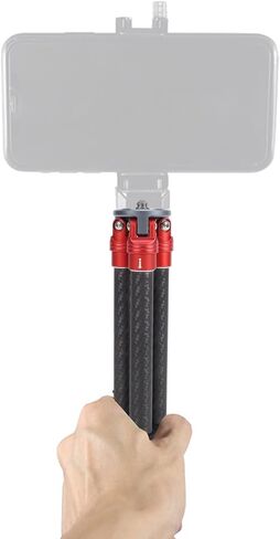 Yunseity Tabletop Tripod, Lightweight Carbon Fiber Aluminum Alloy Desktop Tripod with 1/4 3/8 Screw for Camera Phone Projector Microphone in Kuwait