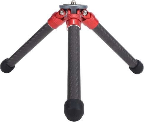 Yunseity Tabletop Tripod, Lightweight Carbon Fiber Aluminum Alloy Desktop Tripod with 1/4 3/8 Screw for Camera Phone Projector Microphone in Kuwait