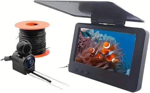 Spearfishing Camera, Spearfishing Camera with 4.3" LCD Screen and Fish Finder 15/20/30m in Kuwait