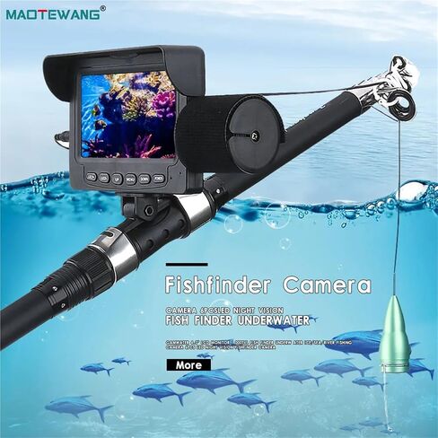 Spearfishing Camera, Spearfishing Camera 4.3" for Winter, 1000TVL, for Ice, Sea and River, with 6 LED Lights Night Vision in Kuwait