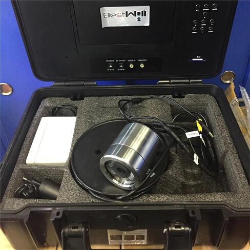 Underwater Camera, 1 Set 20 to 100M Cable 7 Inch Color Monitor Waterproof Fish Finder Underwater Fishing Camera Endoscope DVR System Inspection(50M DVR) in Kuwait
