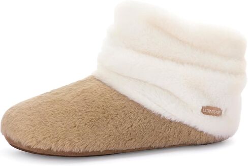 ULTRAIDEAS Indoor Women's Fuzzy Memory Foam House Slippers, Washable Fur Lined Bootie Slipper Socks with Non-Slip Sole in Saudi Arabia