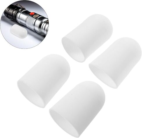 FAVOMOTO 4pcs Flashlight Diffuser Caps Soft Light Covers for 39-43mm Head Diameter Outdoor LED Handheld Flashlight Anti-Glare Lens Covers for Camping Hiking in Kuwait