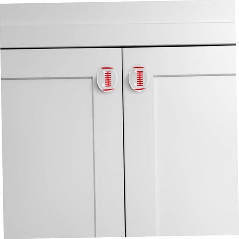 2pcs Cute Rugby Ceramic Drawer Pulls for Boy Girl Room Adorable Cartoon Single Hole Handles for Dresser and Cabinet Unique Sports Drawer Knobs for Boy Girl Furniture in Kuwait