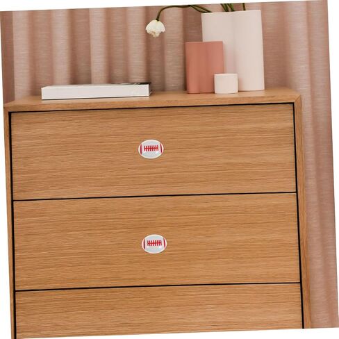 2pcs Cute Rugby Ceramic Drawer Pulls for Boy Girl Room Adorable Cartoon Single Hole Handles for Dresser and Cabinet Unique Sports Drawer Knobs for Boy Girl Furniture in Kuwait
