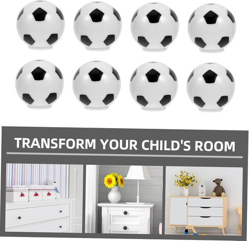 8pcs Soccer Drawer Pulls Fun Football Knobs for Boy Girl Rooms Creative Anti-Collision Design for Dressers Cabinets and Wardrobes Safe and Playful Home Decor in Kuwait