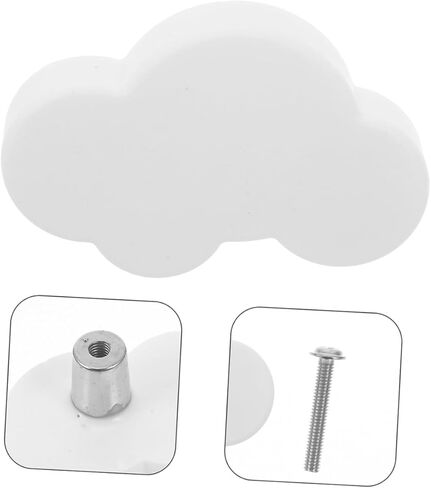 6pcs Boys and Girls Cartoon Door Knobs Soft Rubber Cloud Drawer Pulls for Boy Girl Rooms Cute Cabinet Knobs for Dressers Closets and Kitchens in Kuwait