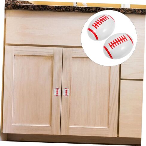 2pcs Rugby Ceramic Drawer Pulls Adorable Sports Knobs for Boy Girl Room Unique Dresser and Kitchen Cabinet Handles for Sports Fans and Boy Girl Decor in Kuwait