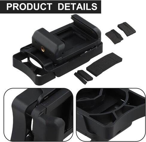 Telescope Phone Adapter for 23-50mm Eyepieces, Smartphone Mount for Binoculars Monocular Microscope Spotting for scope, Adjustable 66-95mm Clip with EVA Spacers for Astronomy Nature Observation in Kuwait