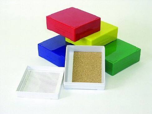 25 Capacity Slide Storage Box, Green. 97-0027 in Kuwait