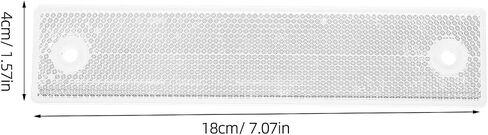 Photoelectric Reflector: Polarized Beam Sensor Reflector Rectangle 7.09x1.57x0.24in - Reflective Panel Replacement for Electronic Counter in Kuwait