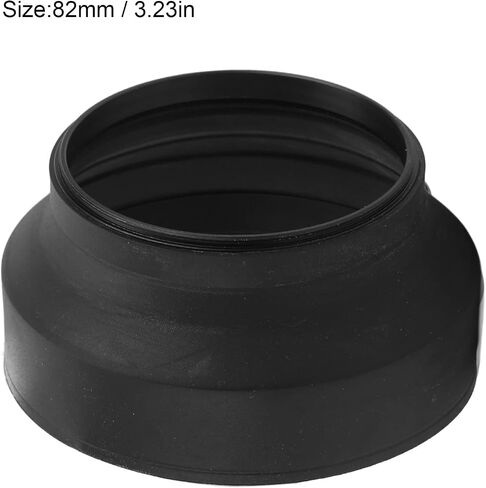Camera Lens Hood Shade, Rubber Metal Collapsible Lens Hood, Reduce Lens and - Blocks Excess Sunlight and Enhances Photography and Video Footage, for Various Brands 82mm in Kuwait