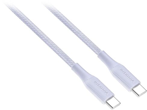 Insignia USB-C to USB-C Braided Cable (5 ft, Light Purple) in Kuwait