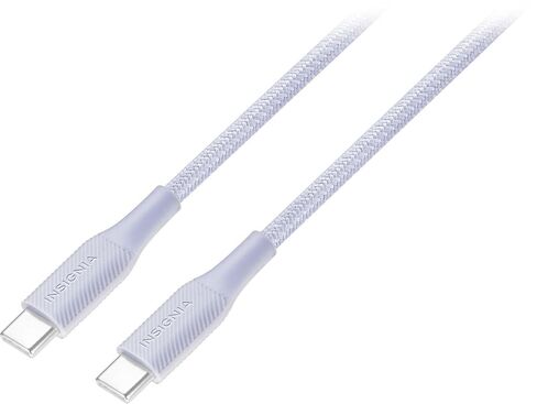 Insignia USB-C to USB-C Braided Cable (5 ft, Light Purple) in Kuwait