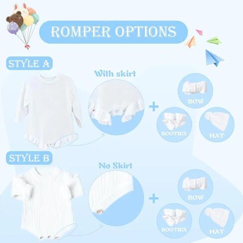 Personalized Embroidered Name Baby Romper Set,Newborn Coming Home Outfit,Soft Cotton,Gender Neutral in Kuwait