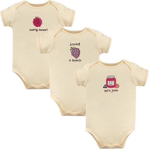 Touched by Nature Baby Boys' Organic Cotton Bodysuits Bodysuit, 3 Pack in Kuwait