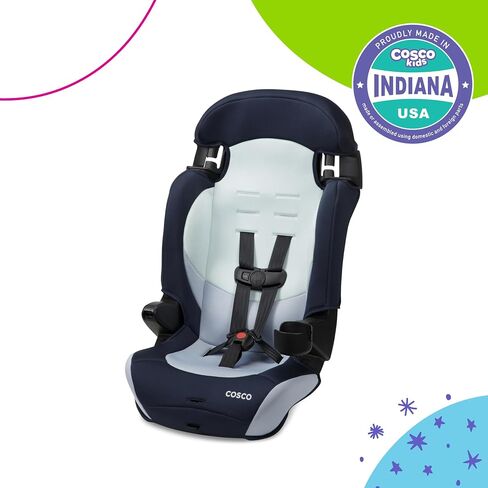Cosco Kids Finale DX 2-in-1 Booster Car Seat, Forward Facing Toddler Car Seat (40-65 lbs) and Belt Positioning High Back Booster (40-100 lbs), Dusk in Kuwait