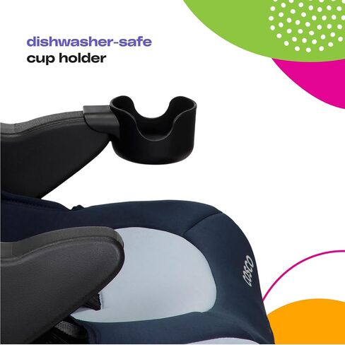 Cosco Kids Finale DX 2-in-1 Booster Car Seat, Forward Facing Toddler Car Seat (40-65 lbs) and Belt Positioning High Back Booster (40-100 lbs), Dusk in Kuwait