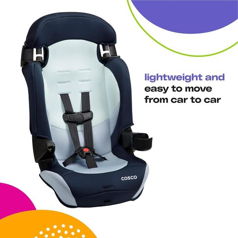 Cosco Kids Finale DX 2-in-1 Booster Car Seat, Forward Facing Toddler Car Seat (40-65 lbs) and Belt Positioning High Back Booster (40-100 lbs), Dusk in Kuwait