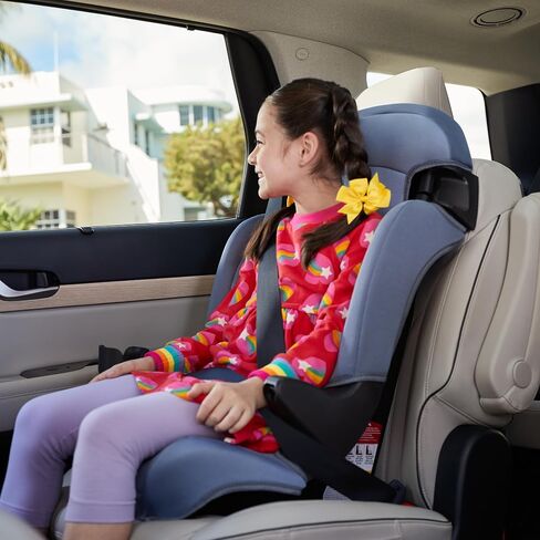 Cosco Kids Finale DX 2-in-1 Booster Car Seat, Forward Facing Toddler Car Seat (40-65 lbs) and Belt Positioning High Back Booster (40-100 lbs), Dusk in Kuwait