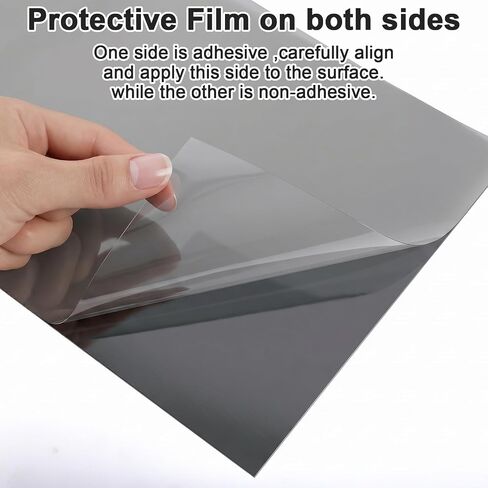 2 PCS Polarizing Film 7.8x11.8 inches Adhesive Polarized Film Sheets Linear LCD Polarizing Films for LCD Screen Repair, Physics Education, Photography Filter in Kuwait