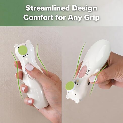 haakaa Rechargeable Baby Nail File, Electric Trimmer with LED Light | Baby Nail Trimmer with Safety Control, Quiet Motor, 6 Replacement Heads and Charging Cable for Fingernail and Toenail Care in Kuwait