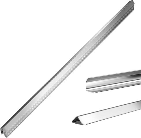 2x2x48 Inch 304 Stainless Steel Wall Corner Guards (10-Pack) Heavy Duty Rounded Corner Protector, Smooth Folded Edge Design for Wall Protection 90° Angle Metal Edge Guard in Kuwait