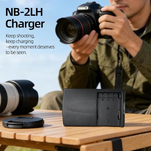 NB-2L NB-2LH Battery Charger Compatible with Canon EOS Rebel XT XTi PowerShot G7 G9 S80 S70 S60 S50 S45 S40 S30 DC420 DC410 EOS 400D 350D VIXIA HF R10 Elura 40 50 60 Digital Cameras in Kuwait