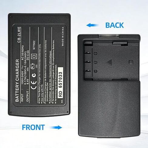 NB-2L NB-2LH Battery Charger Compatible with Canon EOS Rebel XT XTi PowerShot G7 G9 S80 S70 S60 S50 S45 S40 S30 DC420 DC410 EOS 400D 350D VIXIA HF R10 Elura 40 50 60 Digital Cameras in Kuwait