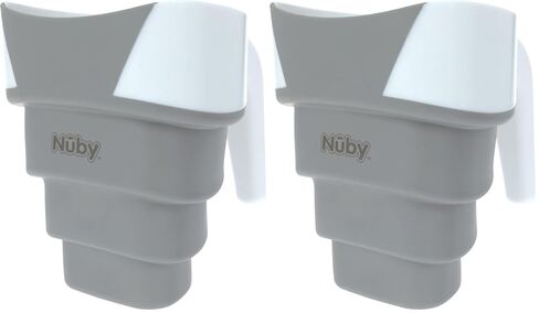 Nuby Collapsible Rinse Pail for Baby Bath Time - Collapsible Bucket with Easy Grip Handle to Rinse Baby Shampoo and Soap - Baby Essentials in Kuwait