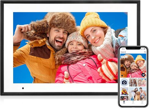 10.1 Inch Touch Screen Digital Picture Frame, 1280×800 HD Resolution, 32GB, Remote and Instant Sharing via AiMOR App, WiFi Intelligent Digital Photo Frame in Kuwait