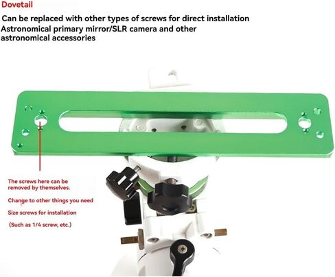 Plate 250mm Equatorial Telescope Dovetail Plate One Adapter Two Short Plate Astronomical Telescope Accessories Black in Kuwait