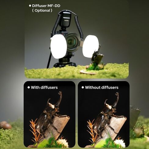 Godox MF-DD Diffuser for Godox MF-T76 Macro Twin Lite Flash (2-Pack) in Kuwait