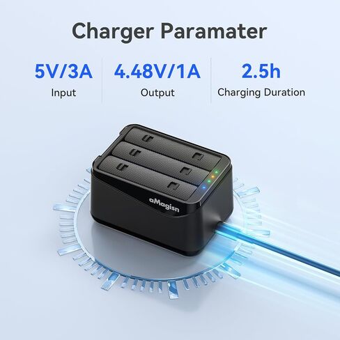 Coyktonty Battery Charger Set for Insta360 X5,Simultaneous Charging of Three Batteries (Charger) in Kuwait