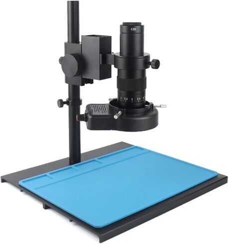 Lab Microscope Accessories 38Mp 2K USB Digital Video Monocular Microscope Camera Continus Zoom 120X 300X C-Mount,One Color-I 120X NO Camera in Kuwait
