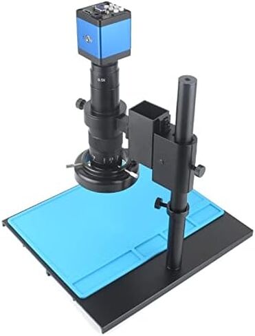 Lab Microscope Accessories 38Mp 2K USB Digital Video Monocular Microscope Camera Continus Zoom 120X 300X C-Mount,One Color-I 120X NO Camera in Kuwait